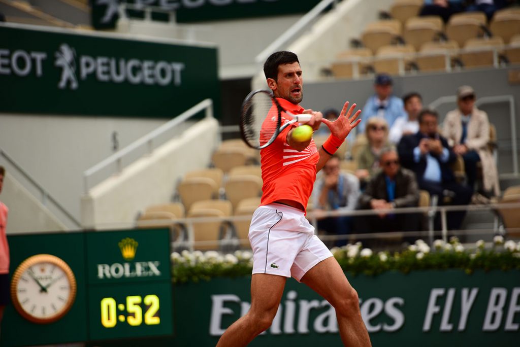 Novak Djokovic bei den French Open