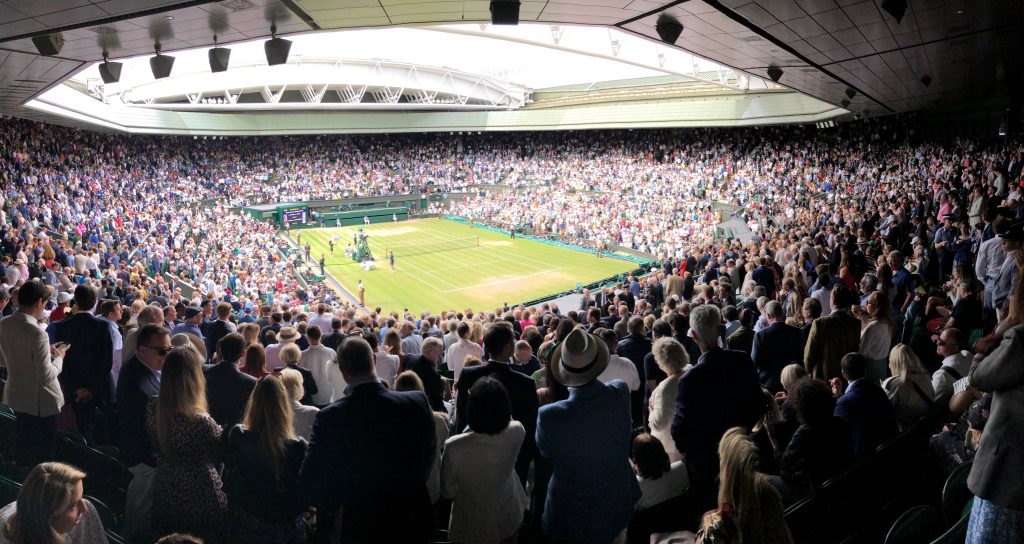 In Europa füllt der Tennissport die Stadien, wie hier in Wimbledon.